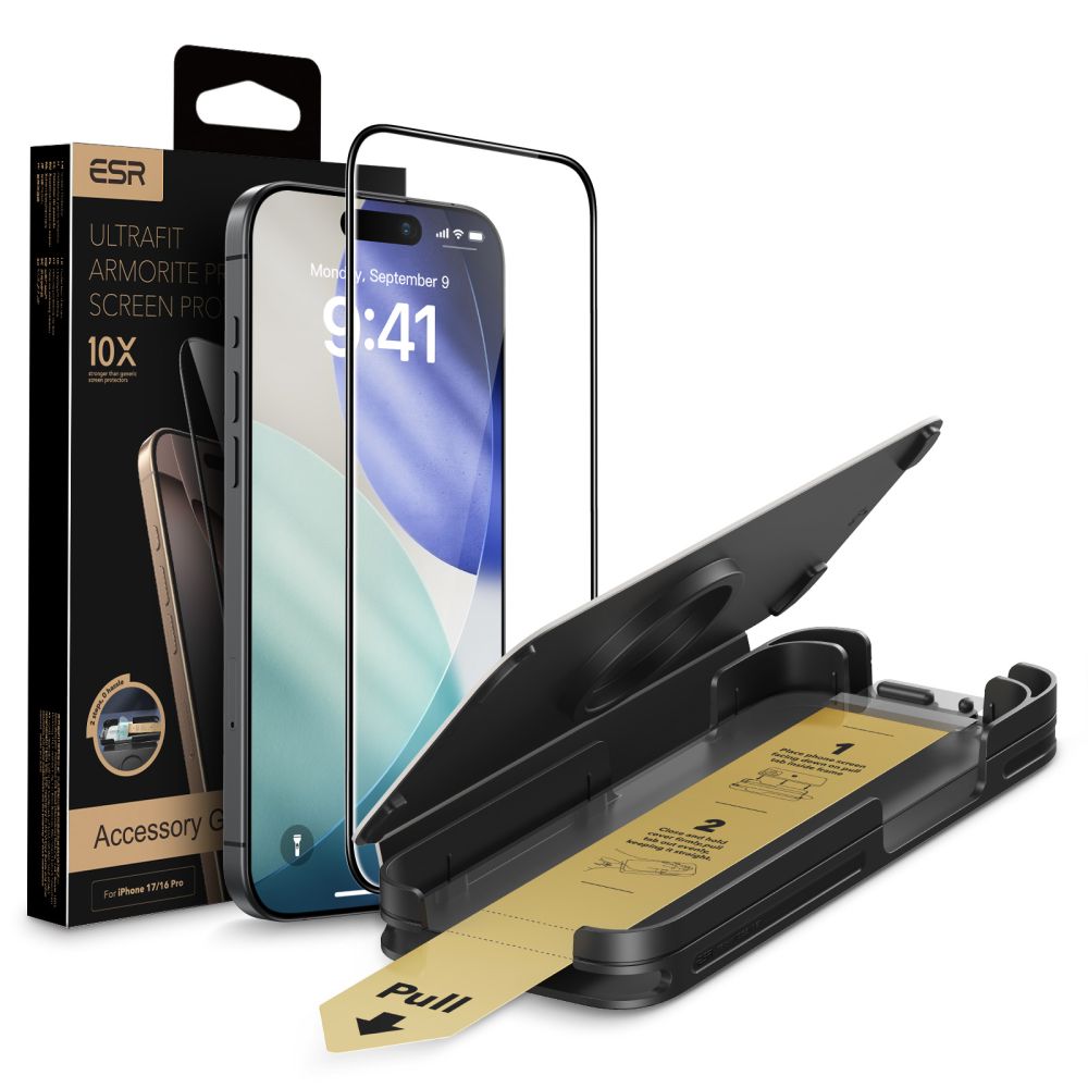 Φωτογραφία προϊόντος: ESR Ultrafit Armorite Pro Tempered Glass iPhone 16 Pro / 17 Clear