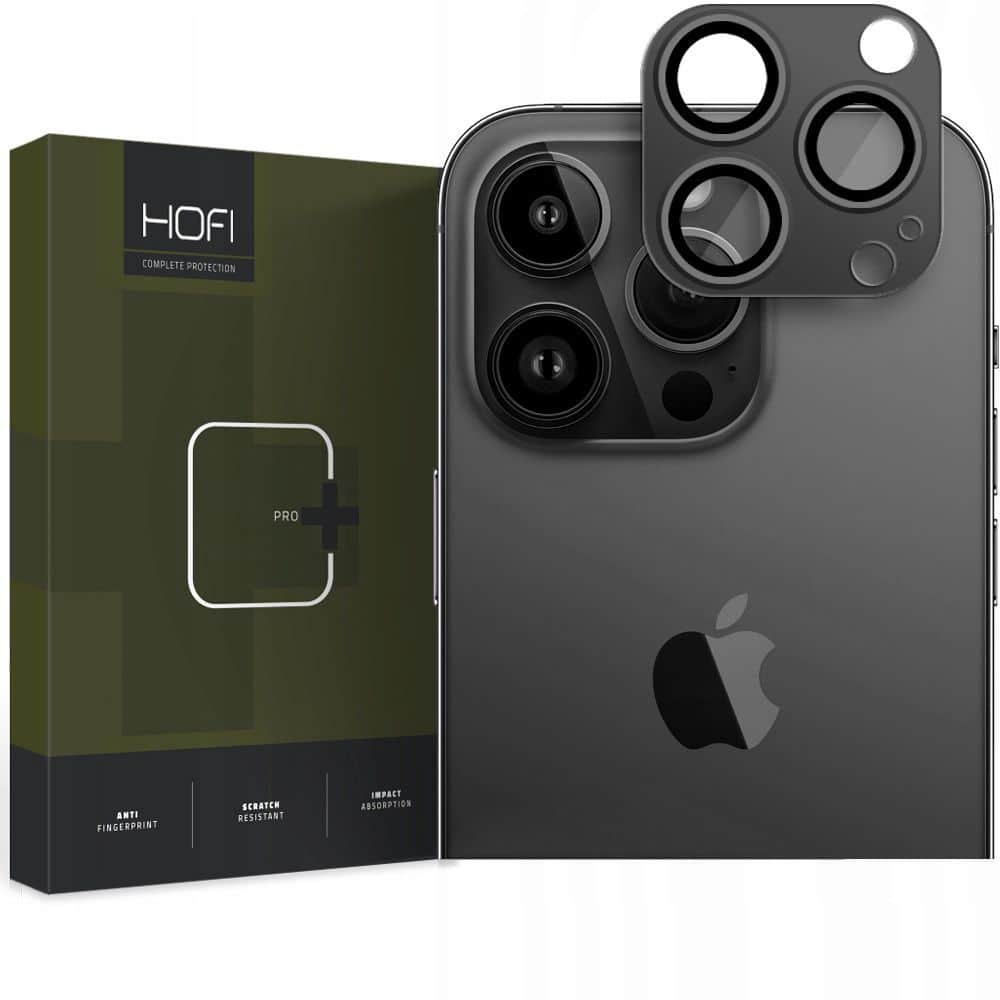Φωτογραφία προϊόντος: Hofi FullCam Pro+ Τζαμάκι Καμερών Μαύρο για iPhone 15 Pro/15 Pro Max