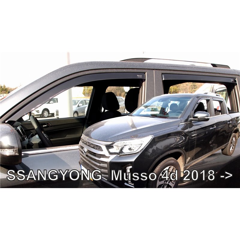 Φωτογραφία προϊόντος: SSANGYONG MUSSO 4D 2018+ ΣΕΤ ΑΝΕΜΟΘΡΑΥΣΤΕΣ ΑΥΤΟΚΙΝΗΤΟΥ ΑΠΟ ΕΥΚΑΜΠΤΟ ΦΙΜΕ ΠΛΑΣΤΙΚΟ HEKO - 4 ΤΕΜ.
