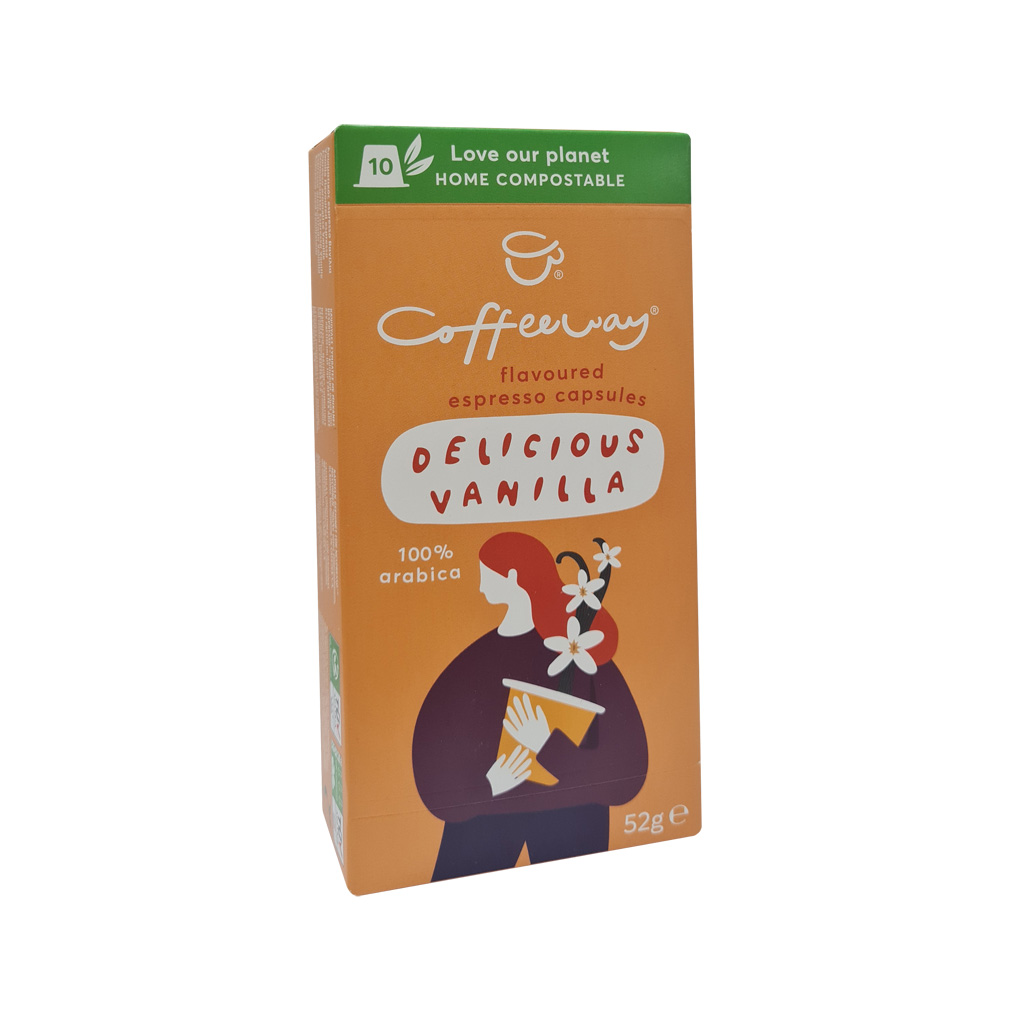Φωτογραφία προϊόντος: Εσπρέσο Coffeeway Βανίλια 10 βιοδιασπώμενες κάψουλες