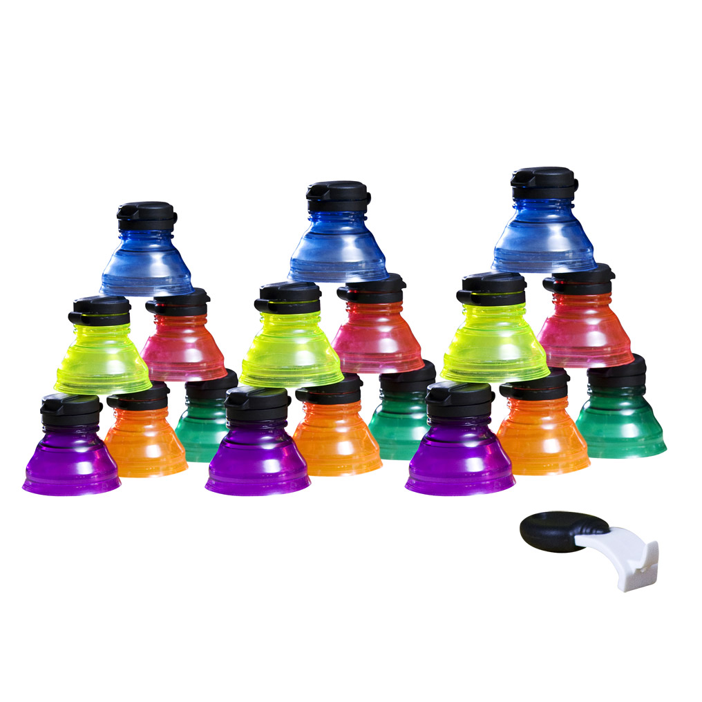 Φωτογραφία προϊόντος: OEM Σετ καπάκια Bottle Top 18 τεμ. με ανοιχτήρι