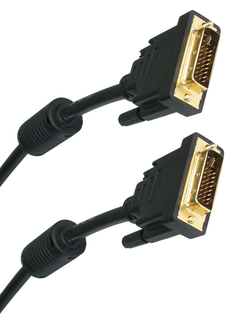 Φωτογραφία προϊόντος: POWERTECH Καλώδιο DVI-I (M) σε DVI-I (M), 1.5m, μαύρο, με 2 Ferrites