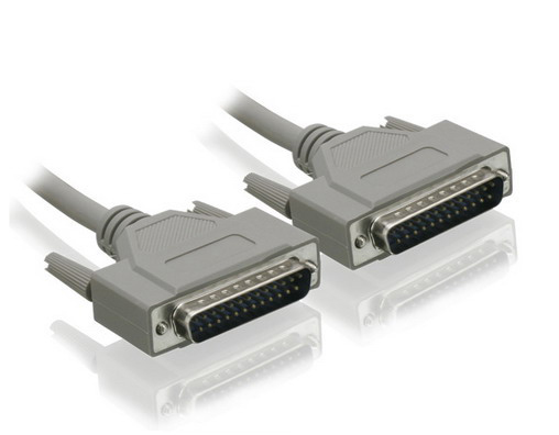 Φωτογραφία προϊόντος: POWERTECH Καλώδιο Parallel RS232 25-Pin (M)/(M), 5m, Λευκό