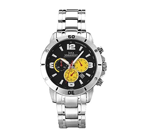 Φωτογραφία προϊόντος: Luca Maranello VOLANO Ανδρικό Ρολόι Chronograph Ανοξείδωτο Ατσάλι Ασημί/Μαύρο AY013645-001