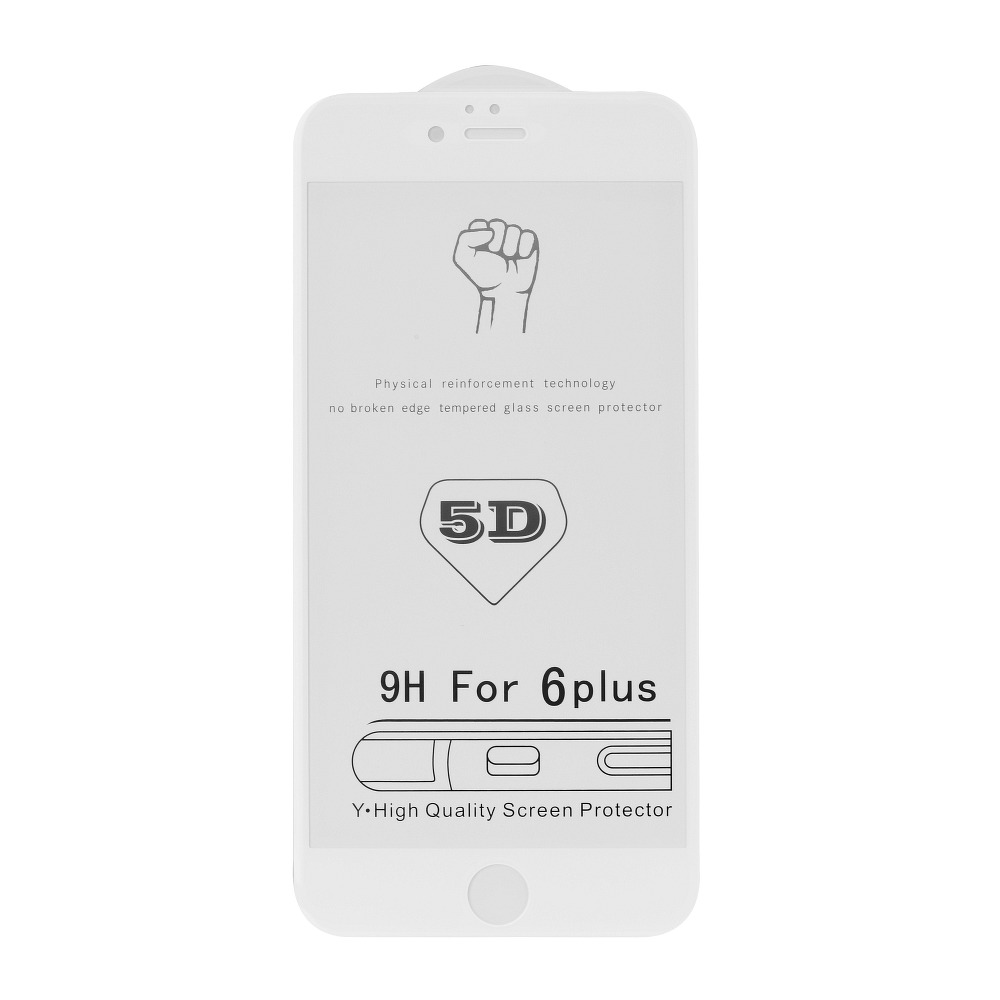 Φωτογραφία προϊόντος: ROAR 5D Full Glue Glass για iPhone 7 Plus / 8 Plus White