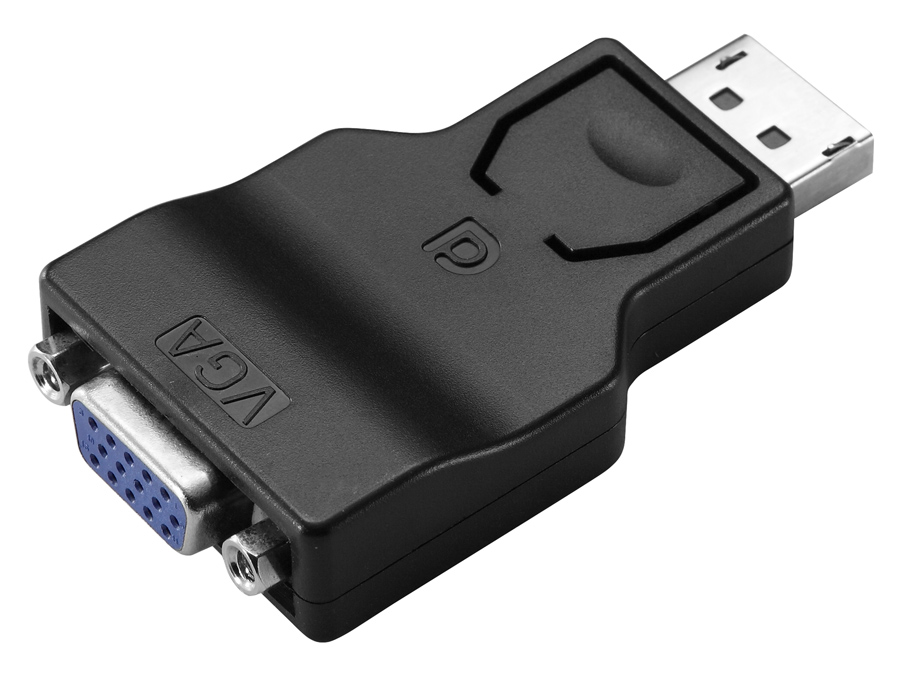 Φωτογραφία προϊόντος: POWERTECH αντάπτορας DisplayPort σε VGA CAB-DP066, Passive 1080p, μαύρος