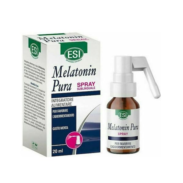 Φωτογραφία προϊόντος: ESI Melatonin Pura Διατροφικό Συμπλήρωμα με Μελατονίνη σε Μορφή Υπογλώσσιου Spray με Γεύση Μέντα 20 ml