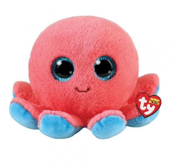 Φωτογραφία προϊόντος: AS το καλό παιχνίδι TY Beanie Boos Sheldon Χνουδωτό Χταπόδι Κοραλί (1607-36390)
