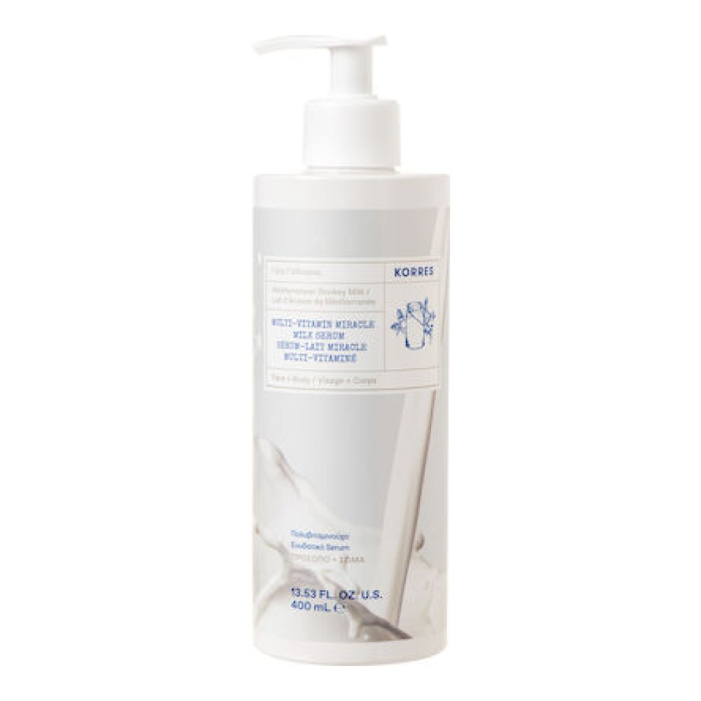 Φωτογραφία προϊόντος: Korres Donkey Milk Multi Vitamin Miracle Serum Ενυδατικό Serum Mε Γάλα Γαϊδούρας Για Πρόσωπο & Σώμα 400ml