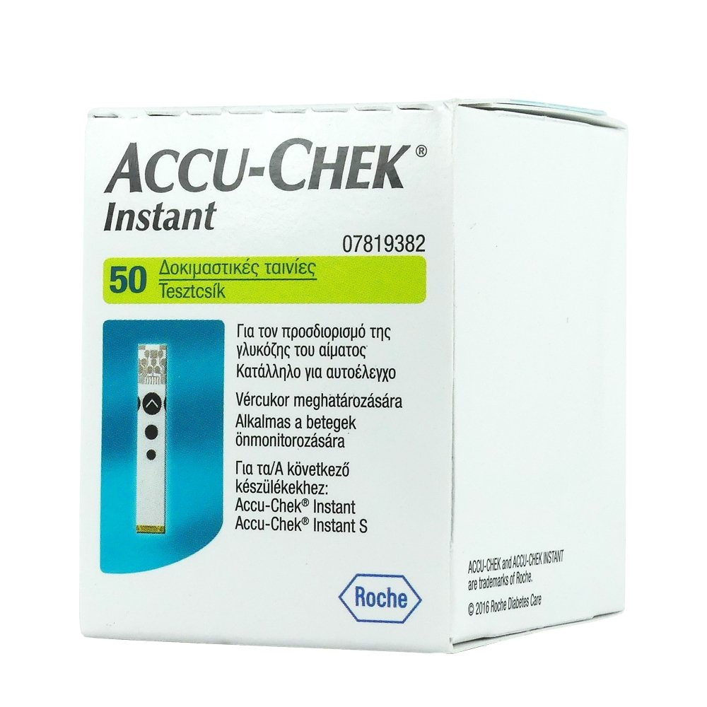 Φωτογραφία προϊόντος: Accu-Chek Instant Ταινίες Μέτρησης Σακχάρου 50 τμχ