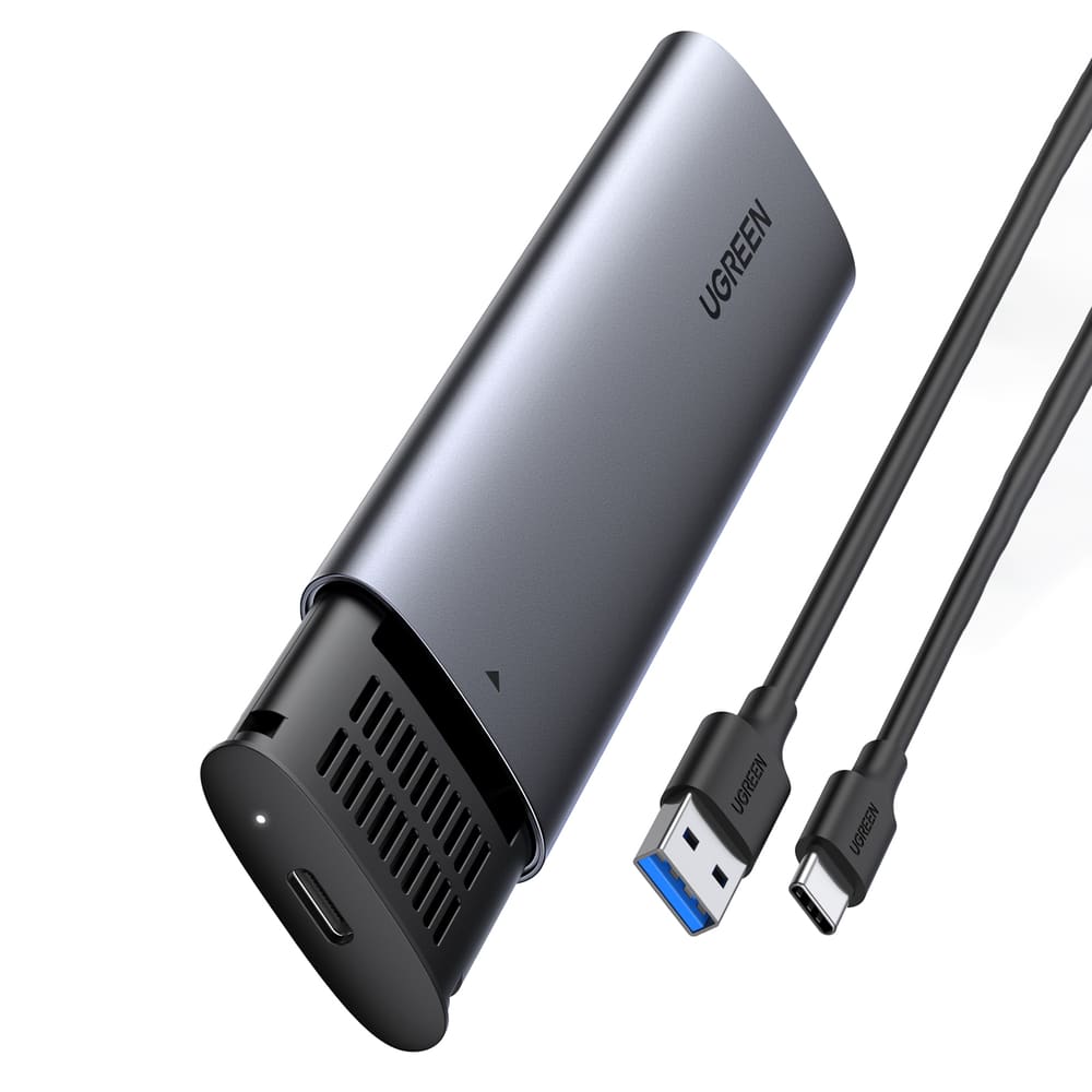 Φωτογραφία προϊόντος: Ugreen Hard Drive Bay M.2 B-Key SATA 3.0 5Gbps Γκρί + USB Type C Καλώδιο (CM400)