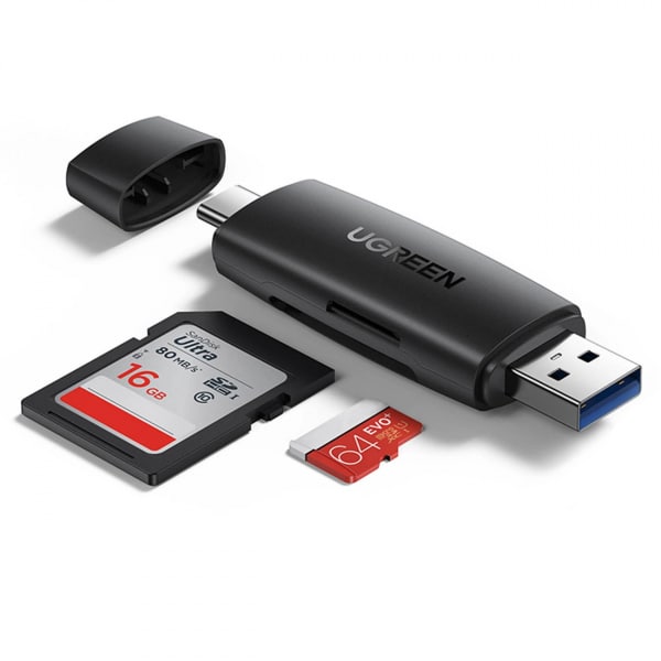 Φωτογραφία προϊόντος: Ugreen CM304 Card Reader USB 2.0 Type-C για SD/microSD