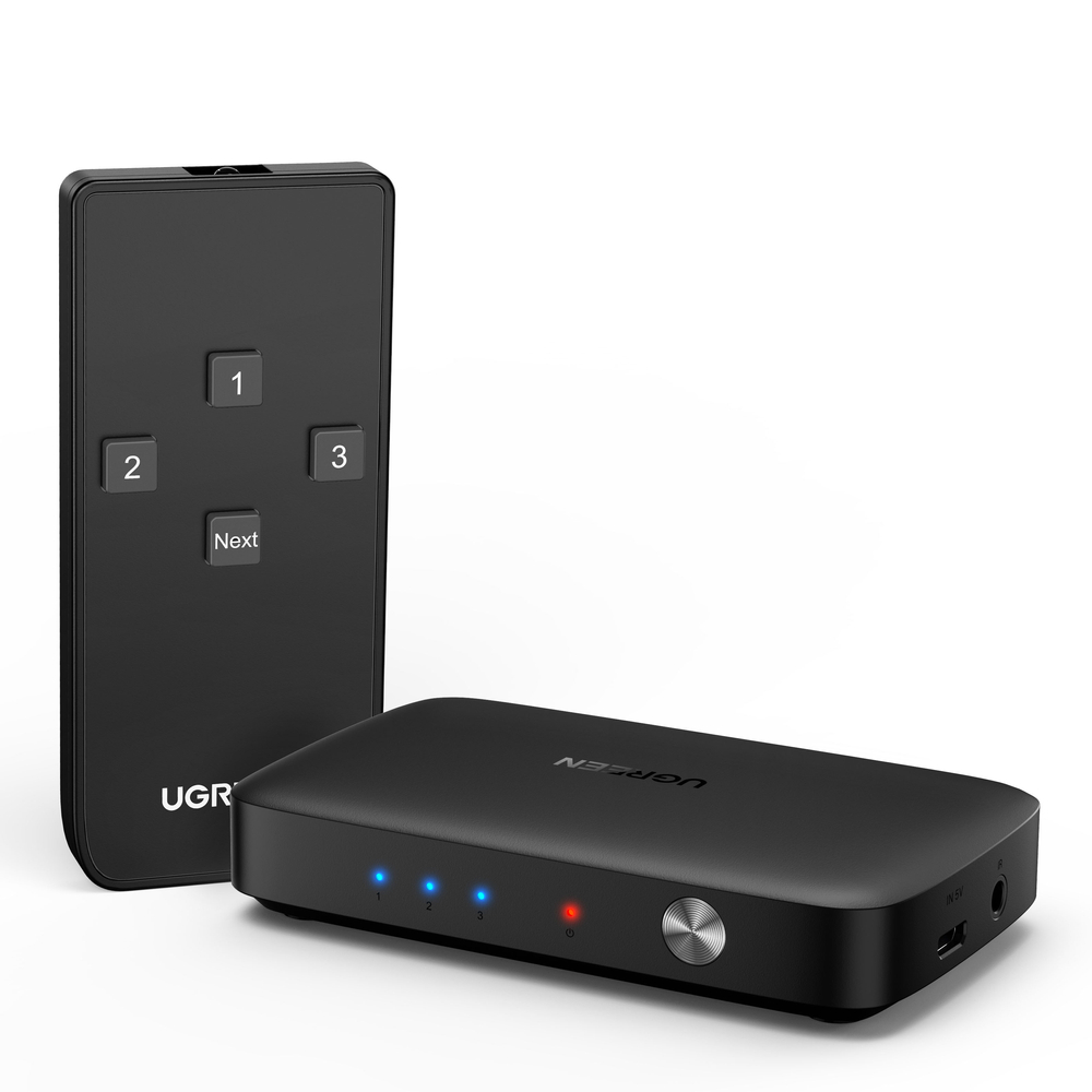 Φωτογραφία προϊόντος: Ugreen Splitter Switch HDMI - 3x HDMI 4K 30Hz Μαύρο CM332 80125