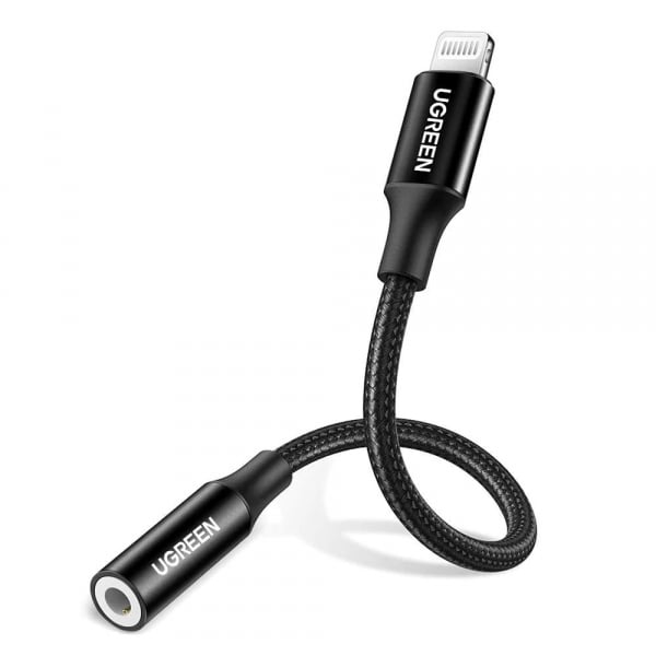 Φωτογραφία προϊόντος: Ugreen Αντάπτορας Lightning (m) to AUX(f) 3.5mm, 0.10m. Μαύρος - US211 / 30756