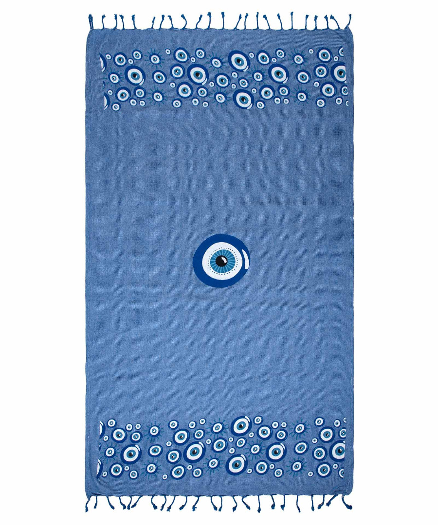 Φωτογραφία προϊόντος: SilkFashion Pestemal nkp544 (90cm x 180cm) μπλέ ροαγιάλ