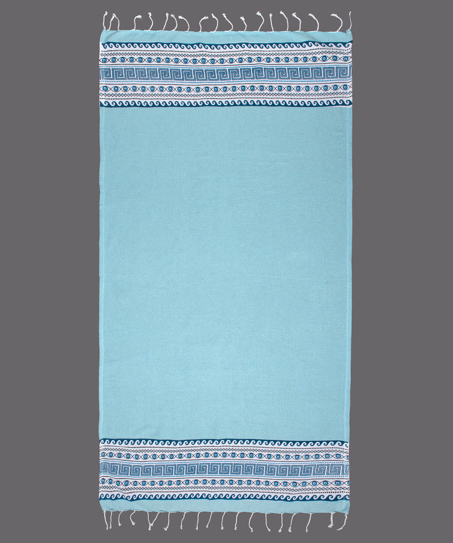 Φωτογραφία προϊόντος: SilkFashion Pestemal nkp555 (90cm x 180cm) σιέλ