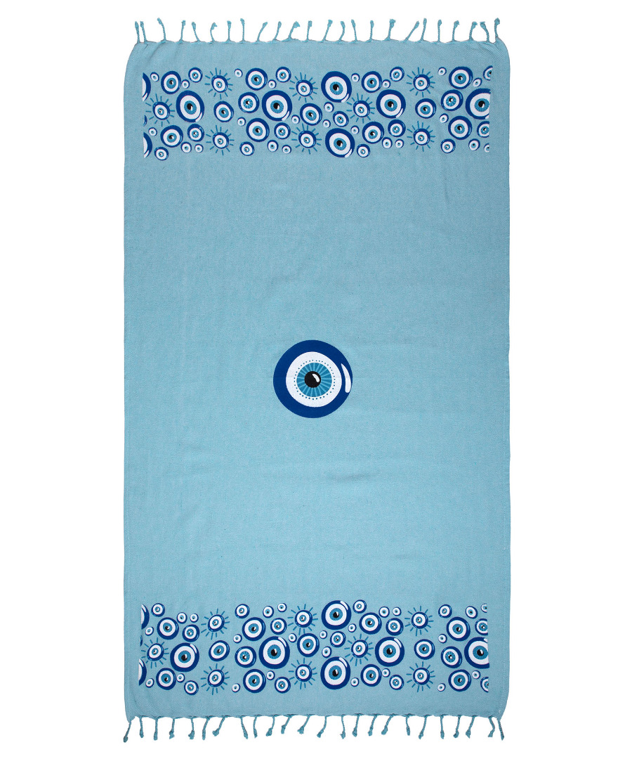 Φωτογραφία προϊόντος: SilkFashion Pestemal nkp544 (90cm x 180cm) σιέλ