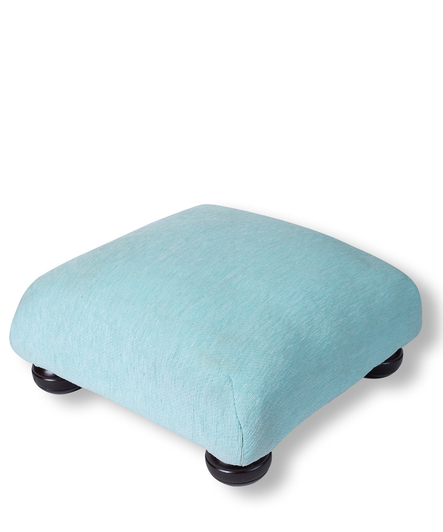 Φωτογραφία προϊόντος: SilkFashion Υποπόδιο (30cm X 30cm X 14cm) 354 aqua