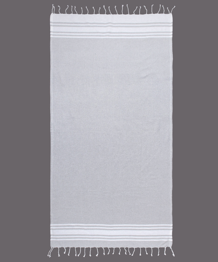 Φωτογραφία προϊόντος: SilkFashion Pestemal nkp264 (90cm x 180cm) ανοιχτό γκρί