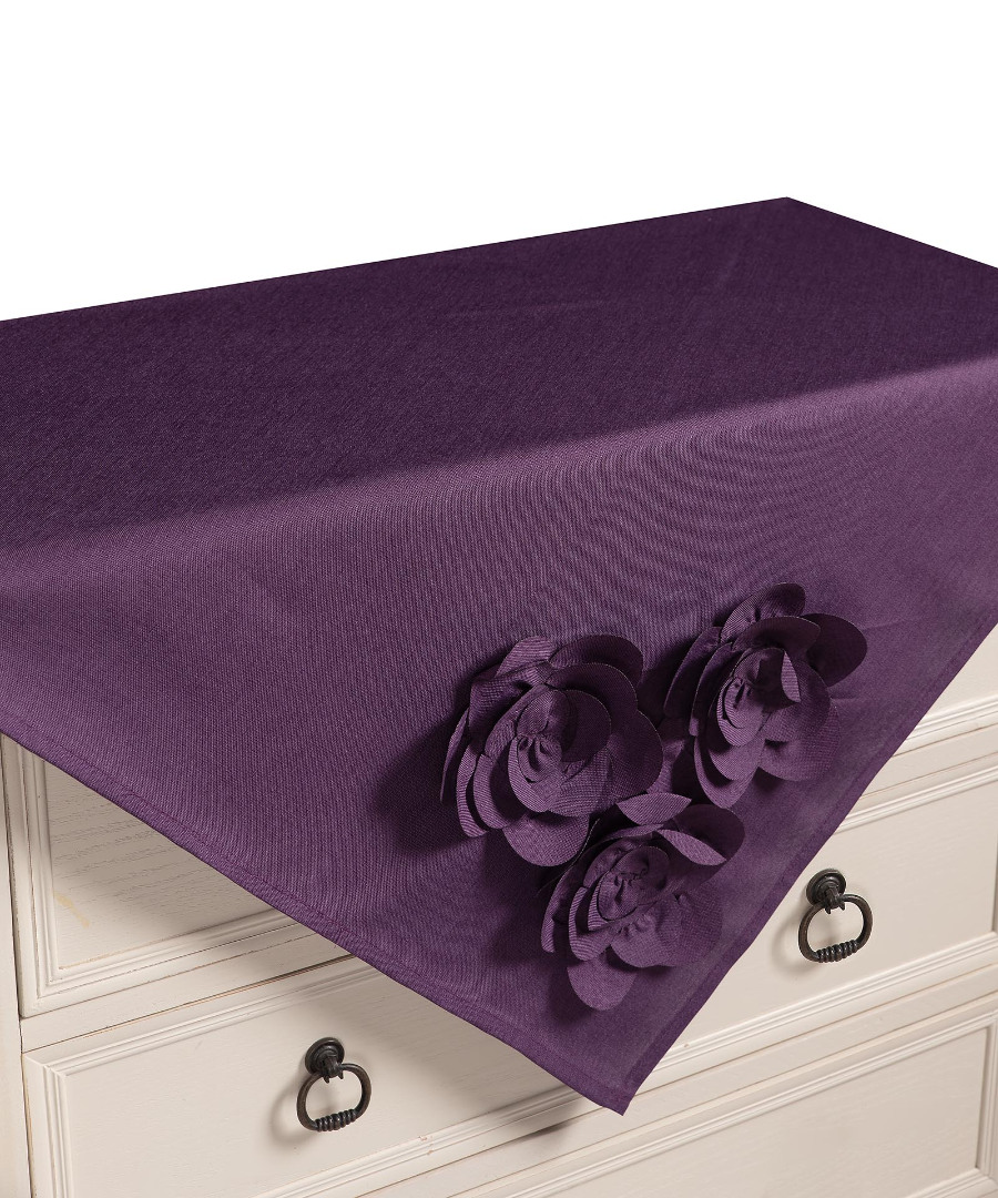 Φωτογραφία προϊόντος: SilkFashion Τραπεζοκαρέ 558 (130cm x 130cm) μώβ