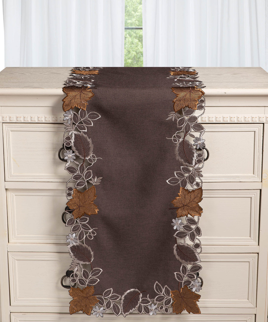 Φωτογραφία προϊόντος: SilkFashion Τραβέρσα 19315 (38cm x 172cm) καφέ
