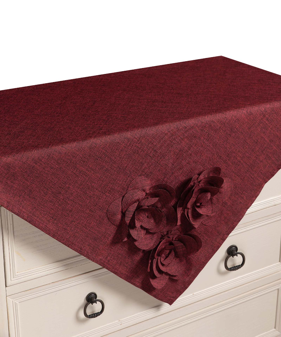 Φωτογραφία προϊόντος: SilkFashion Τραπεζοκαρέ 558 (130cm x 130cm) μπορντώ