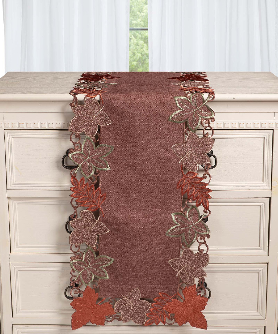 Φωτογραφία προϊόντος: SilkFashion Τραβέρσα 19612 (38cm x 172cm) κεραμιδί