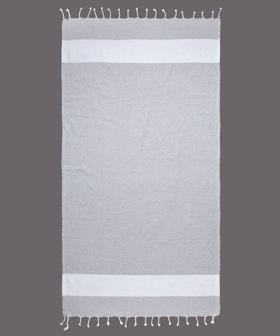 Φωτογραφία προϊόντος: SilkFashion Pestemal nkp12 (90cm x 180cm) ανοιχτό γκρί