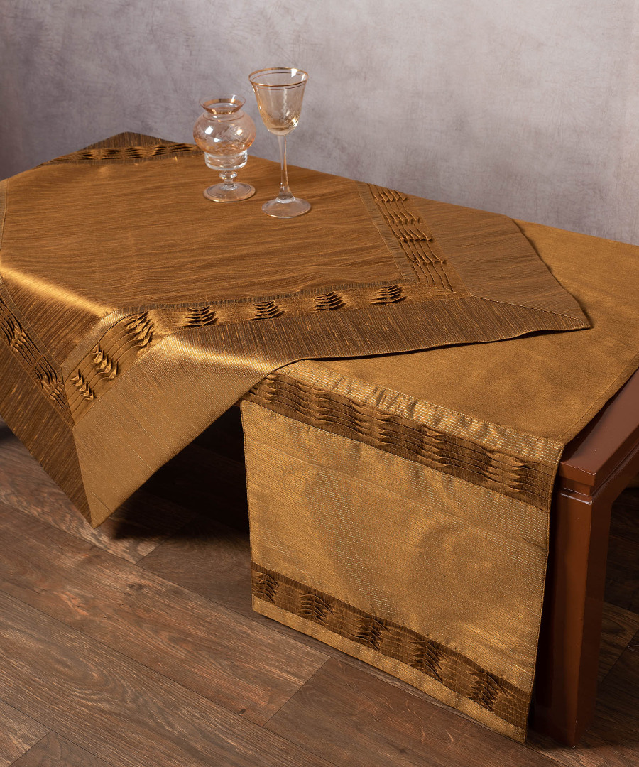 Φωτογραφία προϊόντος: SilkFashion καρέ (85cm X 85cm) 3819Α μπρονζέ