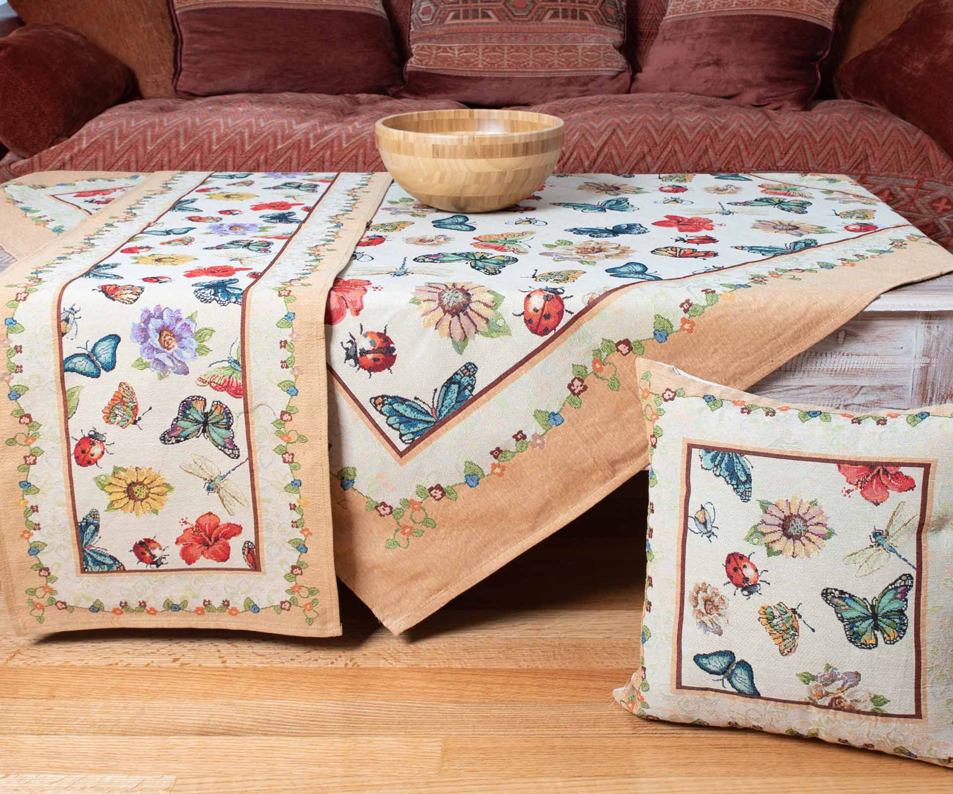 Φωτογραφία προϊόντος: SilkFashion τραπεζοκαρέ (140cm x 140cm) 14252