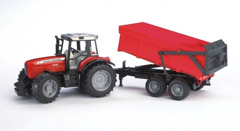 Φωτογραφία προϊόντος: Bruder Τρακτέρ Massey Ferguson 7480 Mε Kαρότσα (BR002045)