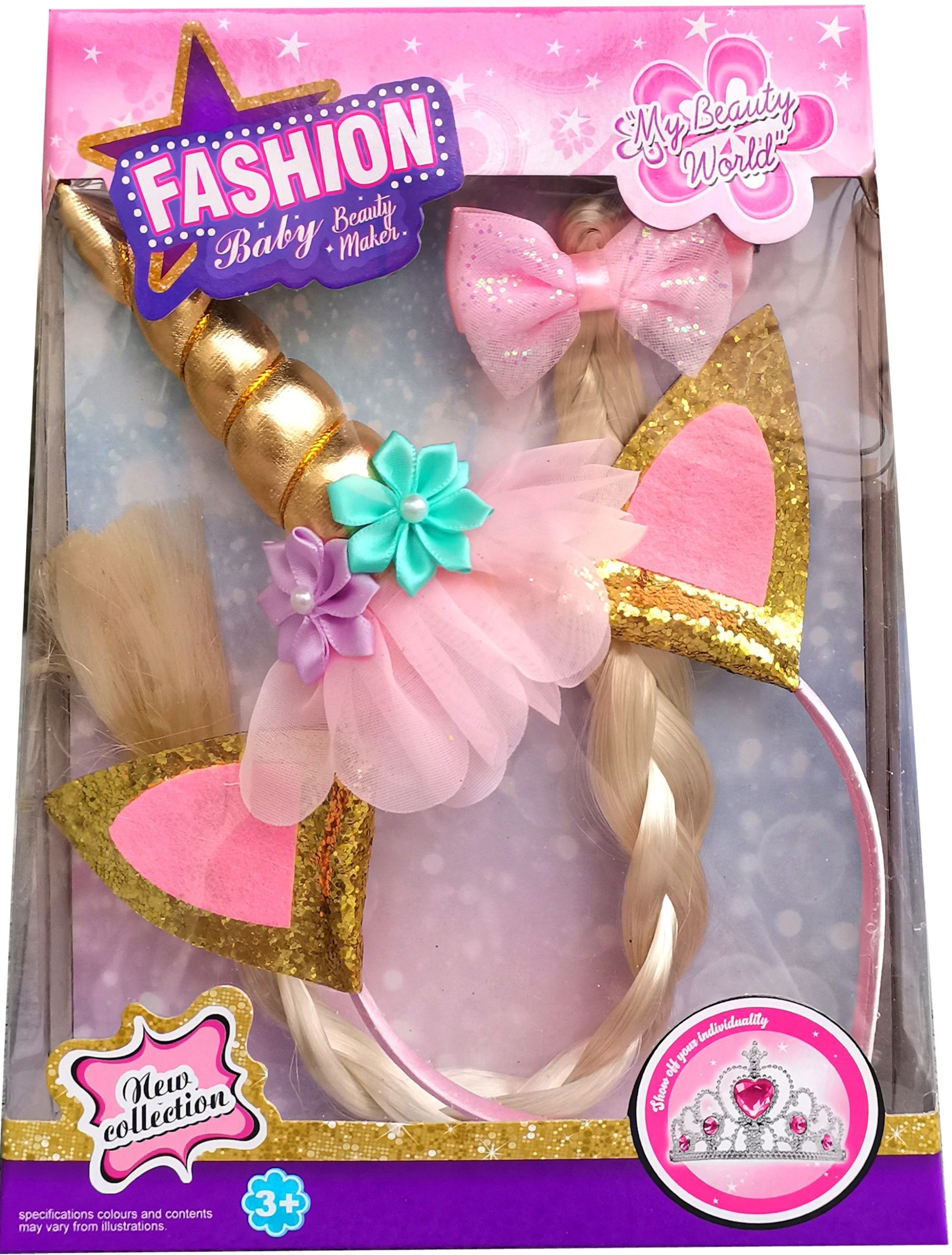 Φωτογραφία προϊόντος: Blue Toys Fashion Στέκα Μονόκερο Με Πλεξούδα (MKO411671)