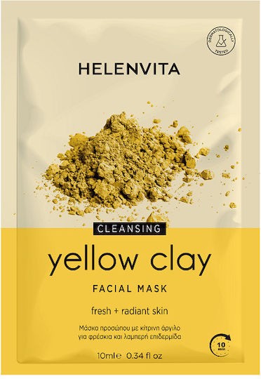 Φωτογραφία προϊόντος: Helenvita Yellow Clay Face Mask Μάσκα Προσώπου με Κίτρινη Άργιλο 10ml