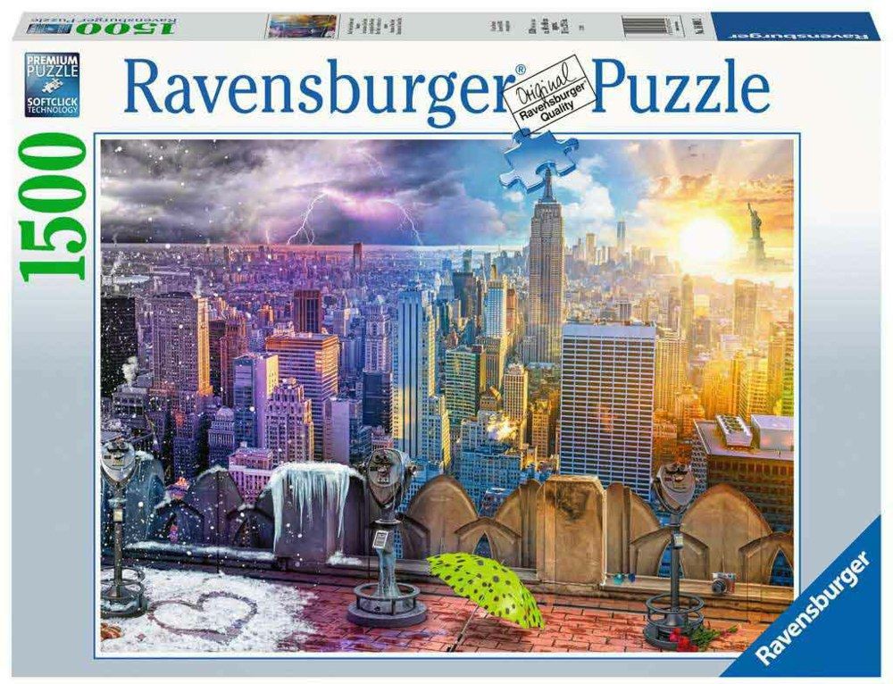 Φωτογραφία προϊόντος: Παζλ Ravensburger Εποχές Νέας Υόρκης 1500 κομμάτια (16008)