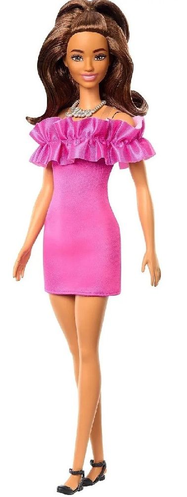 Φωτογραφία προϊόντος: Mattel Barbie Νέες Barbie Fashionistas Doll Ruffle Sleeves Dress Pink (HRH15)