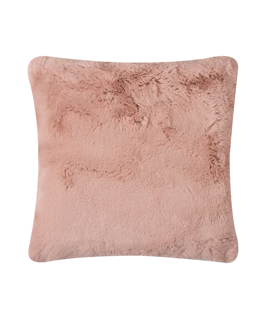 Φωτογραφία προϊόντος: SilkFashion ΜΑΞΙΛΑΡΟΘΗΚΗ RABBIT FUR ΜΕ ΓΕΜΙΣΗ (45cm x 45cm) PINK