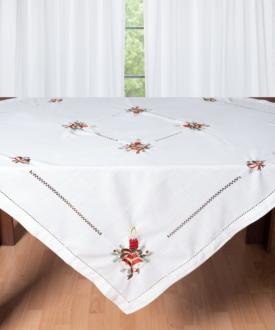 Φωτογραφία προϊόντος: SilkFashion Χριστουγεννιάτικο τραπεζομάντηλο (170cm x 215cm) 1982 ivory