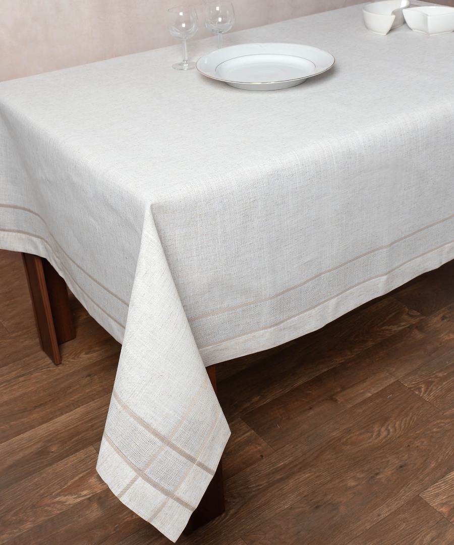 Φωτογραφία προϊόντος: SilkFashion Τραπεζομάντηλο 2056 (160cm x 160cm) Άμμου
