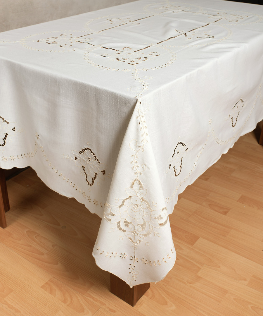 Φωτογραφία προϊόντος: SilkFashion Τραπεζομάντηλο μηχανής 563 (165cm x 220cm) Μπέζ