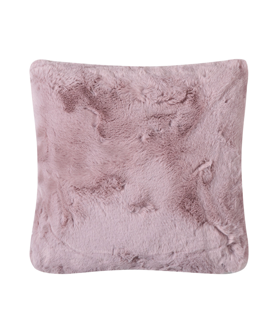 Φωτογραφία προϊόντος: SilkFashion ΜΑΞΙΛΑΡΟΘΗΚΗ RABBIT FUR ΜΕ ΓΕΜΙΣΗ (45cm x 45cm) PINK/GREY