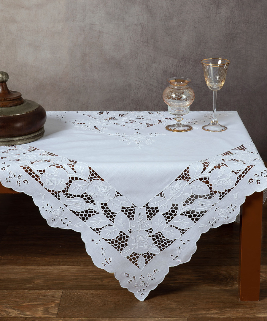 Φωτογραφία προϊόντος: SilkFashion Χειροποίητο τραπεζοκαρέ 611 (140cm x 140cm)