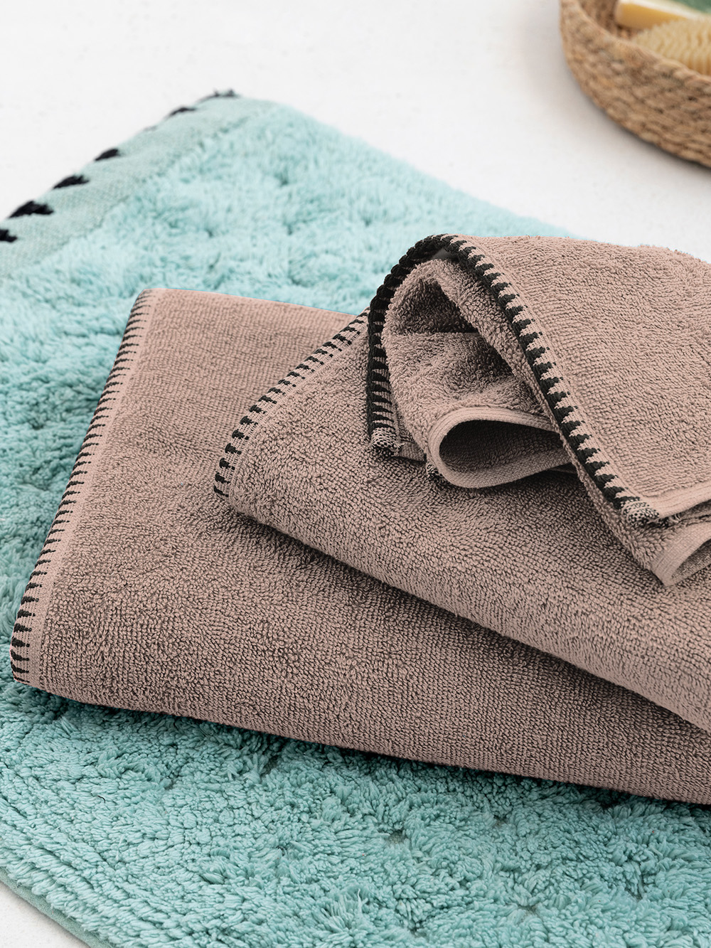 Φωτογραφία προϊόντος: Palamaiki home Πετσέτα Λουτρού Towels Collection 80x160 BROOKLYN TAUPE