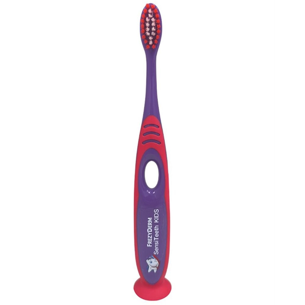 Φωτογραφία προϊόντος: Frezyderm Sensiteeth Kids Toothbrush Soft Μαλακή Οδοντόβουρτσα για 7+ Eτών Μωβ Κόκκινο, 1τεμ