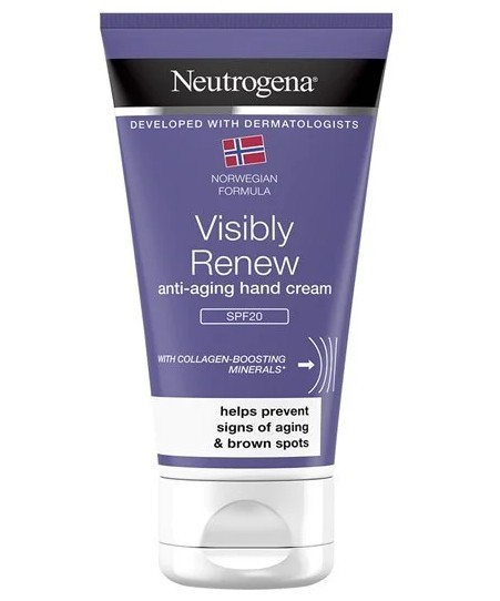 Φωτογραφία προϊόντος: Neutrogena Visibly Renew Αντιγηραντική Κρέμα Χεριών SPF20 75ml