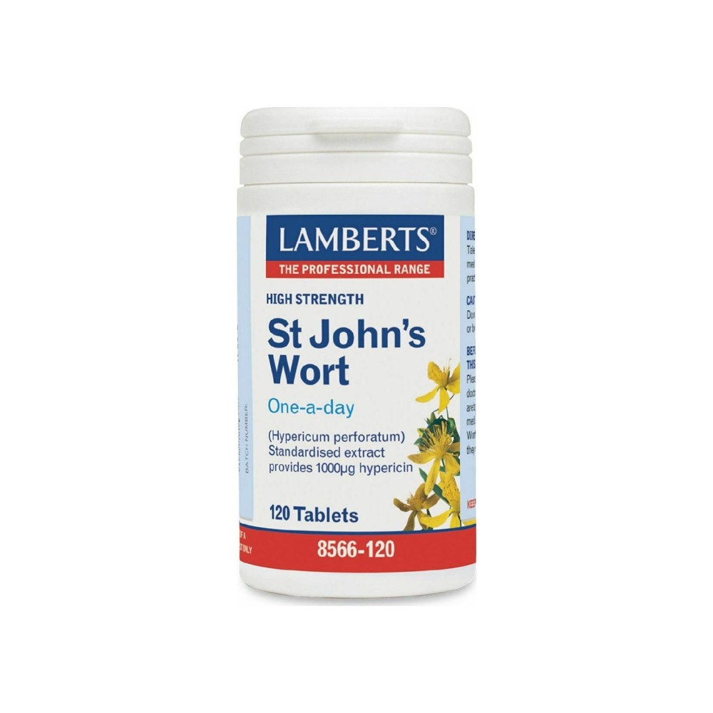 Φωτογραφία προϊόντος: Lamberts St Johns Wort, Εκχύλισμα Υπέρικου (Βαλσαμόχορτο), 1700mg 120tabs