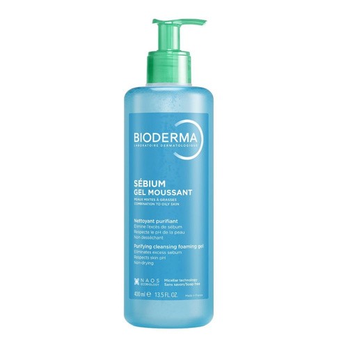 Φωτογραφία προϊόντος: Bioderma Sebium Gel Moussant Καθαρισμός Επιδερμίδας για Μικτό έως Λιπαρό Δέρμα 400ml