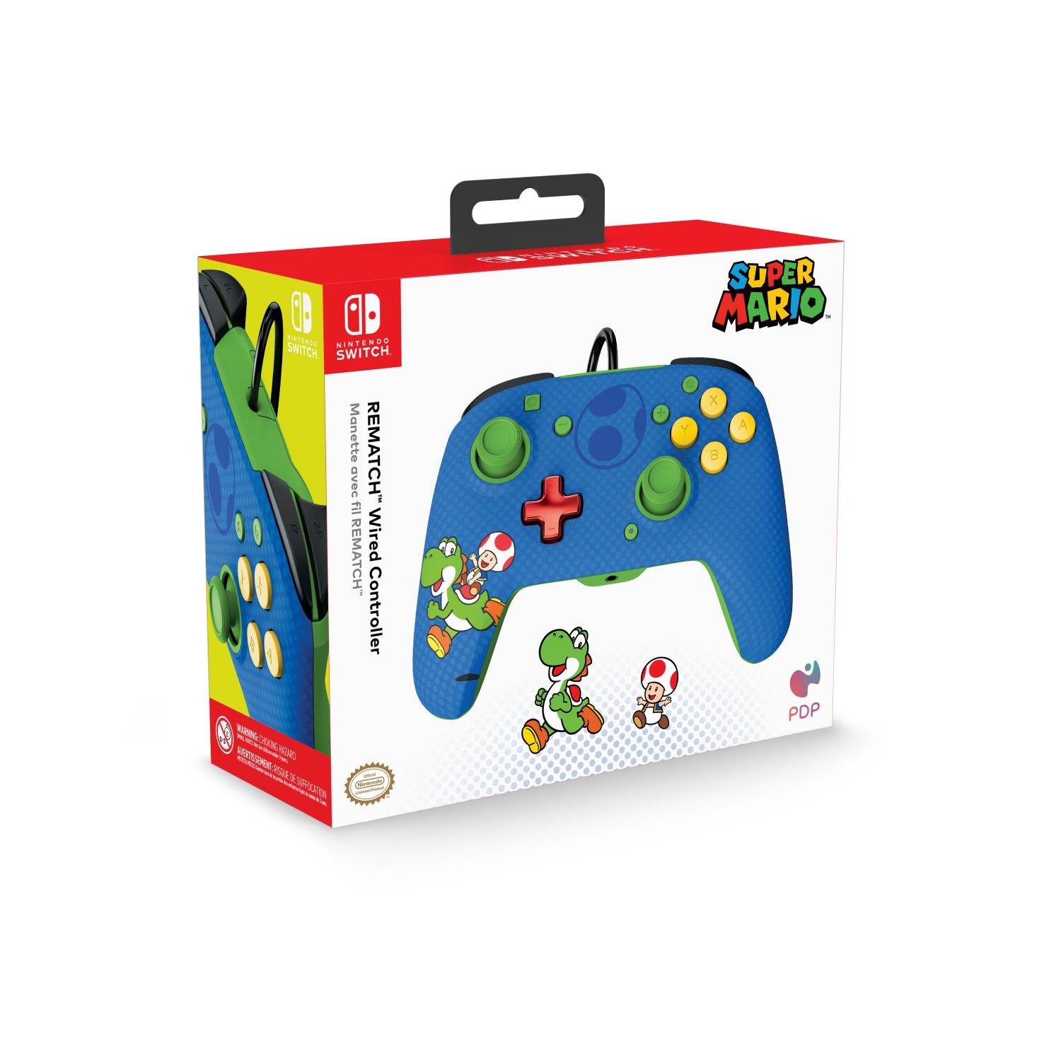 Φωτογραφία προϊόντος: PDP - Wired Controller for Nintendo Switch and Pc Toad-Yoshi Rematch