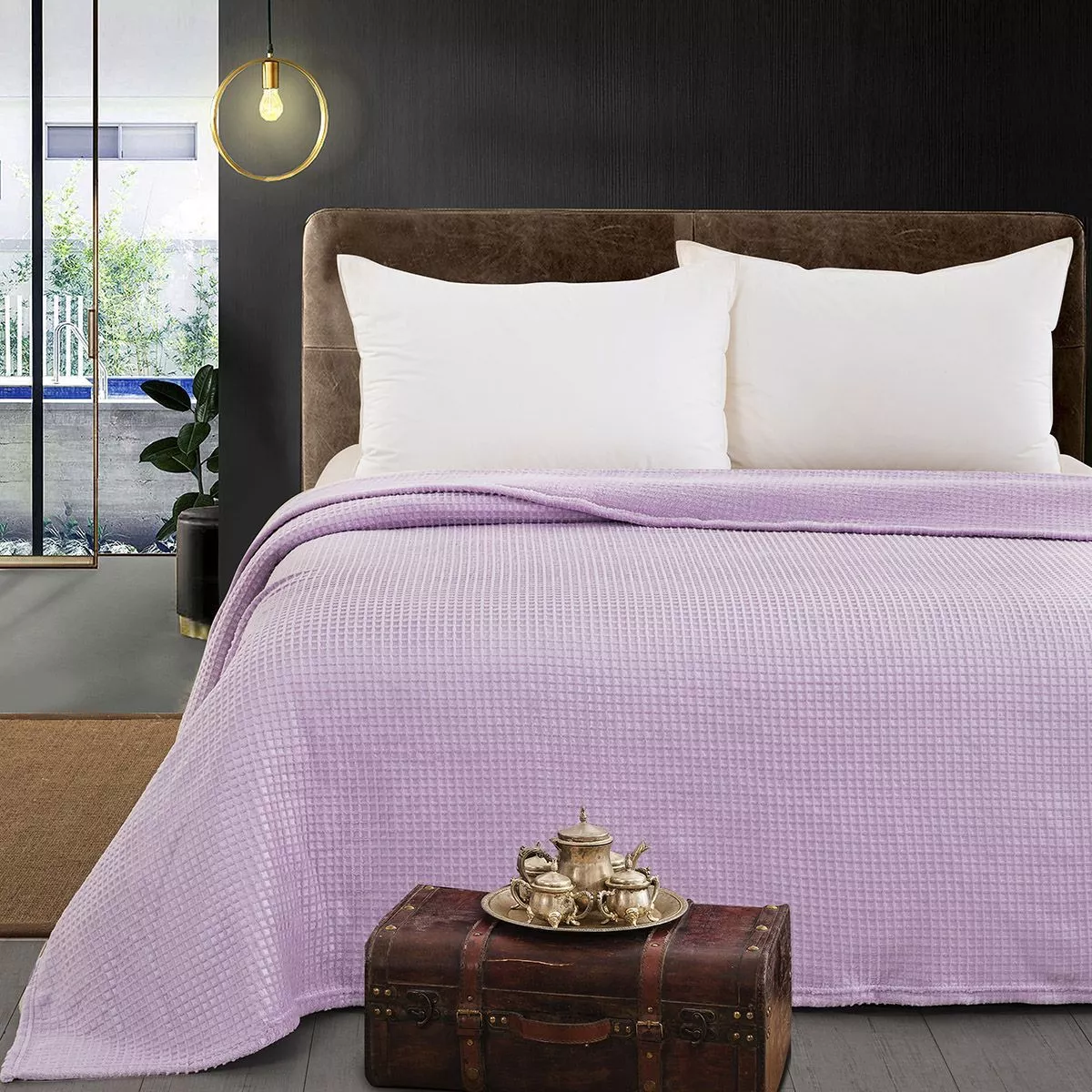 Φωτογραφία προϊόντος: Κουβέρτα Fleece Μονή 160x220 Beauty Home 11553 Lilac 160x220