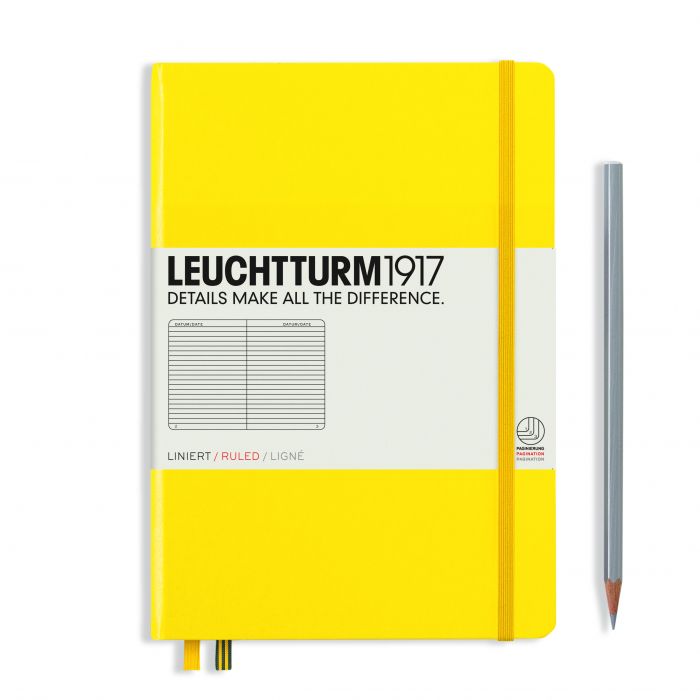 Φωτογραφία προϊόντος: Leuchtturm1917 L NOTEBOOK HC A5 MED RULED LEMON 251P
