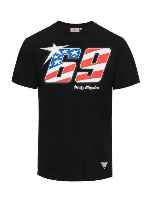 Φωτογραφία προϊόντος: T-SHIRT 69 AMERICAN FLAG BLACK 2034001| NICKY HAYDEN